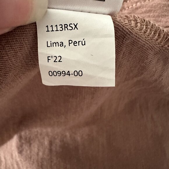 Nation LTD Lored Smocked Peasant Tee in Granite - Picture 10 of 11